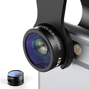 Aukey 2 in 1 Mini Clip-on Cell Phone Camera Lens Kit