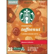 Starbucks Toffeenut Flavored Medium Roast Single Serve Coffee for Keurig Brewers, 1 Box of 22 (22 Total K-Cup Pods)