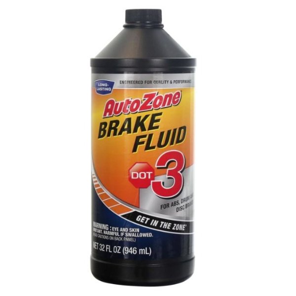 32-oz AutoZone DOT3 Brake Fluid + 14-oz Brake Cleaner + 0.14-oz Brake  Lubricant