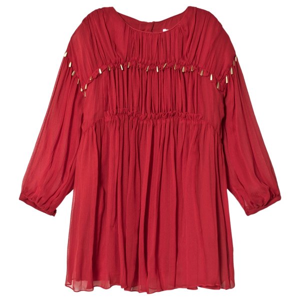 Red Silk Crepe Dress | AlexandAlexa