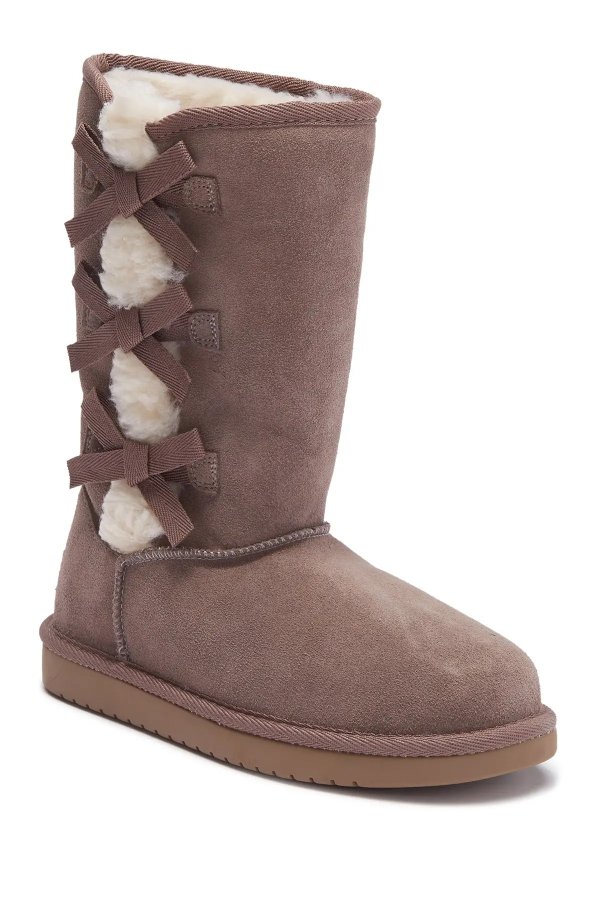 Victoria Faux Fur Lined Suede Tall Boot