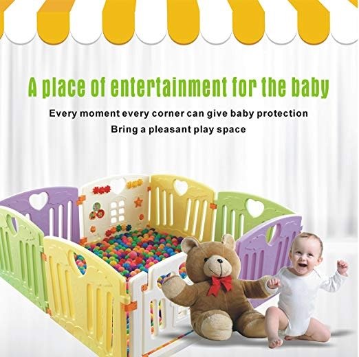 Baby Playpen Kids Activity Centre Safety Play Yard (Violet)
