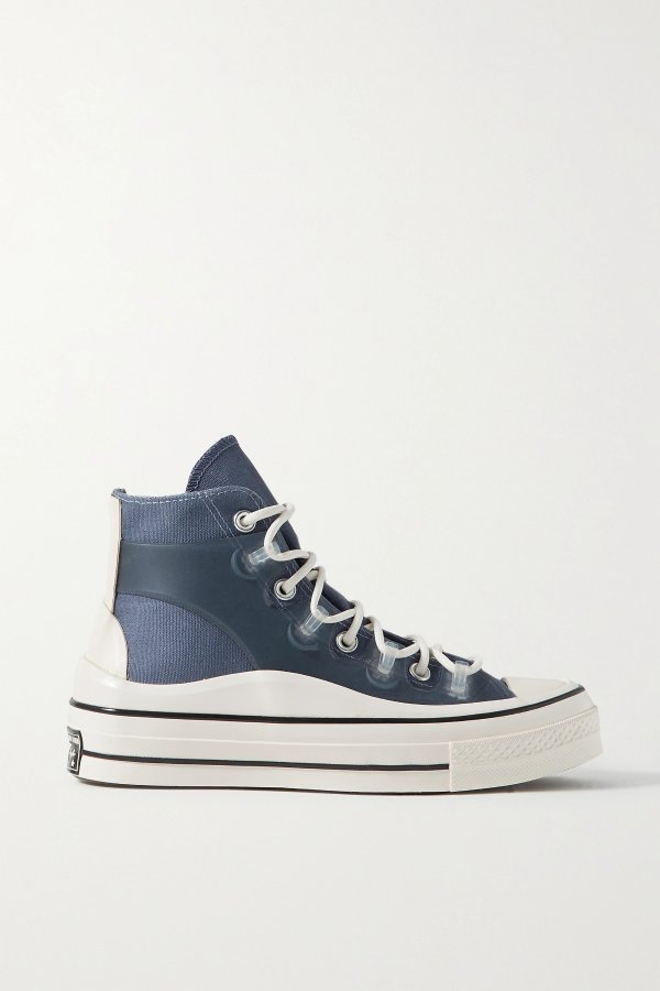 Hybrid Function Chuck 70 Utility rubber and canvas high-top sneakers