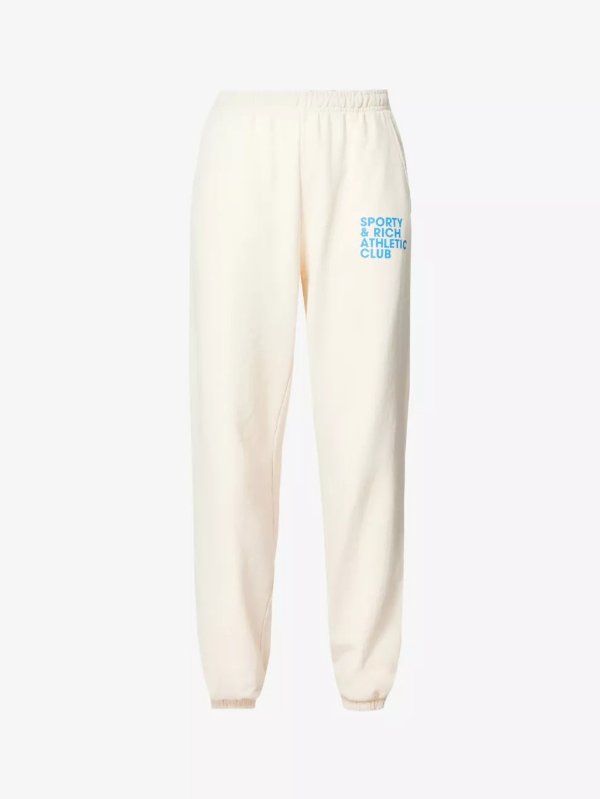Exercise Often text-print cotton-jersey jogging bottoms