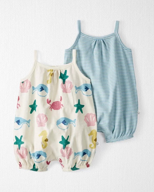 Baby Organic Cotton Bubble Rompers