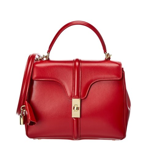 Celine16 Small Leather Satchel