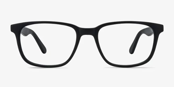 Bristol | Matte Black Acetate Eyeglasses | EyeBuyDirect