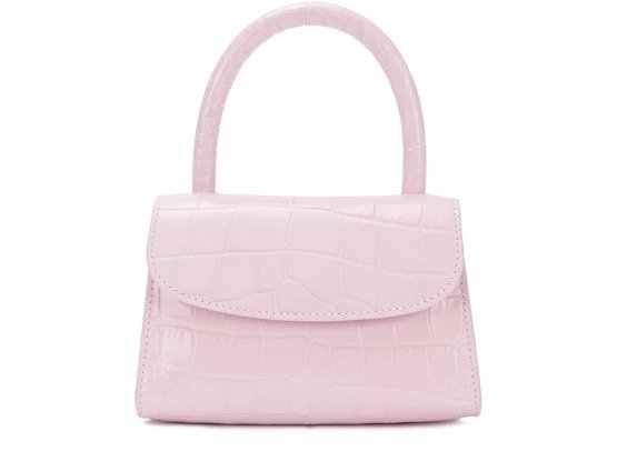 Pink leather mini bag