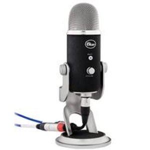 Blue Microphones Yeti Pro USB & XLR 专业电容麦克风(录制数字音频的清晰度超高可达 CD 音质的四倍)