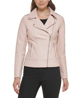 Women's Asymmetric Faux-Leather Moto Jacket