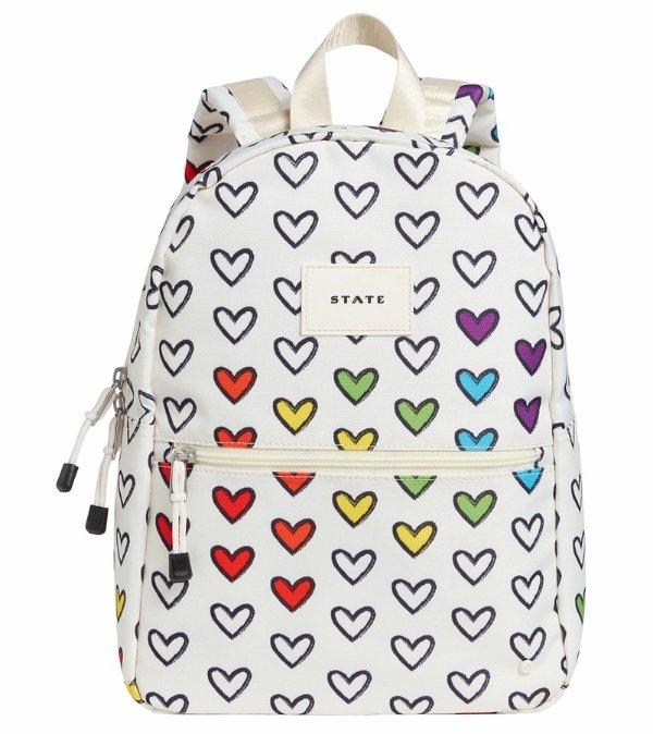 Mini Kane Kids Travel Backpack - Rainbow Hearts