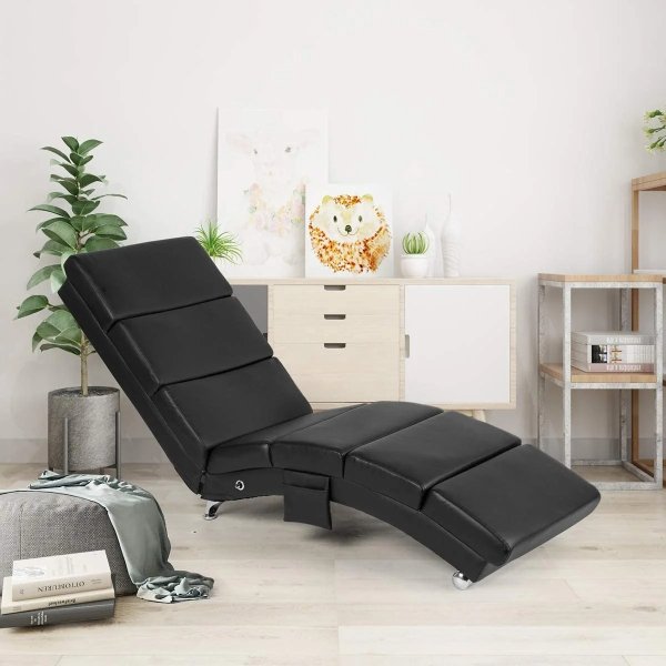 Synthetic Leather Chaise Lounge With Massage FunctionSynthetic Leather Chaise Lounge With Massage FunctionRatings & ReviewsQuestions & AnswersShipping & ReturnsMore to Explore