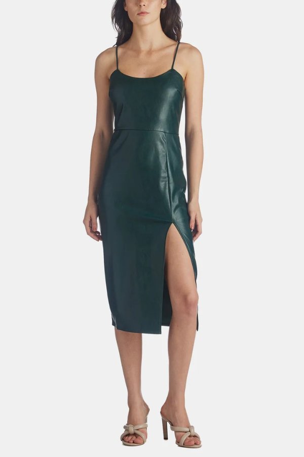 Connor Faux Leather Dress