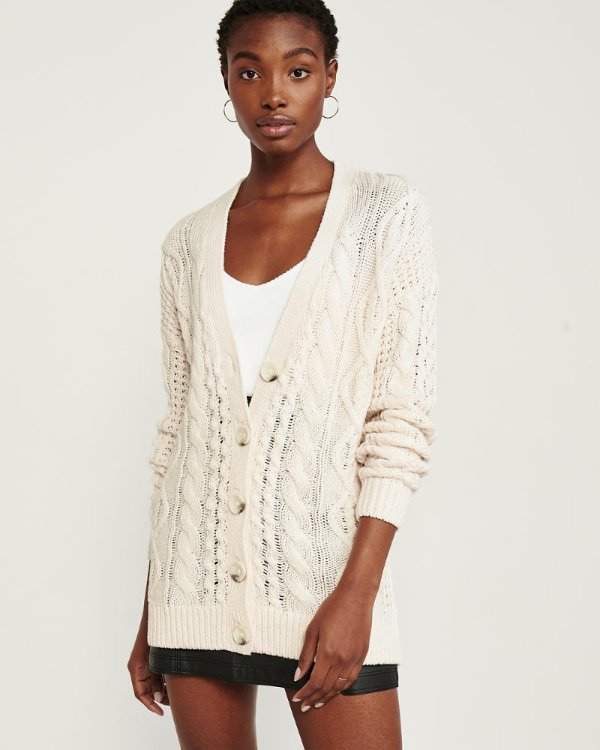 Womens Cable Knit Cardigan | Womens Clearance | Abercrombie.com