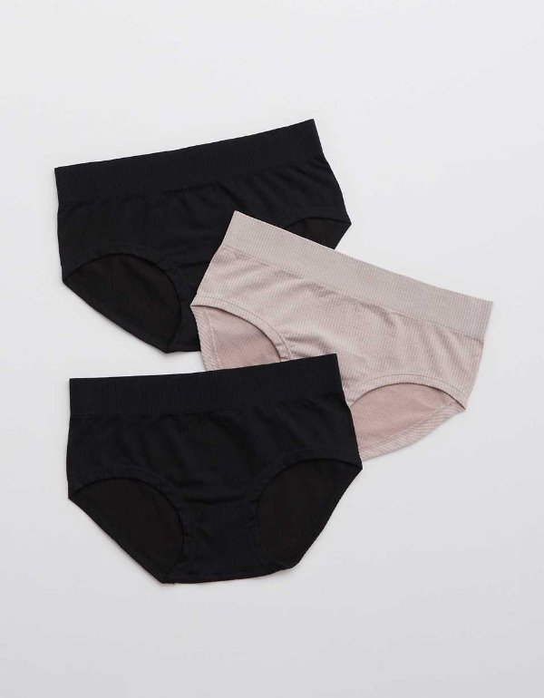 Ribbed Seamless Boybrief Underwear 3-PackRibbed Seamless Boybrief Underwear 3-Pack