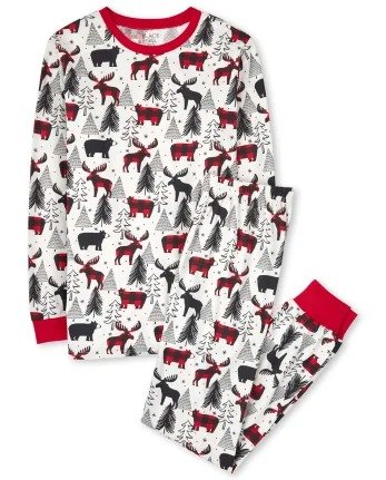 Unisex Adult Matching Family Christmas Long Sleeve Winter Bear Cotton Pajamas | The Children's Place