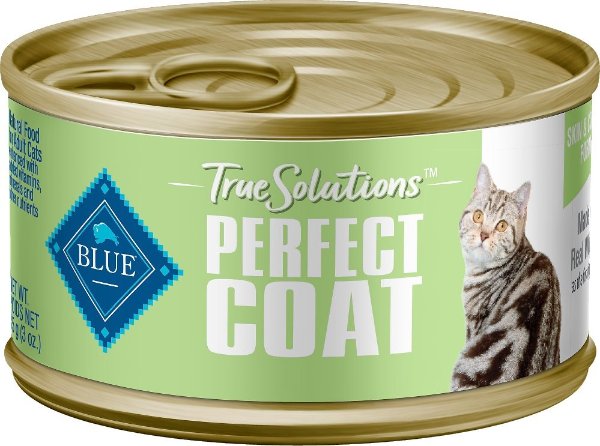 True Solutions Perfect Coat Skin & Coat Care Formula Wet Cat Food, 3-oz, case of 24 - Chewy.com
