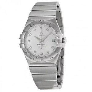 OMEGA Constellation Silver Diamond Dial Men's Watch 123.10.35.20.52.002