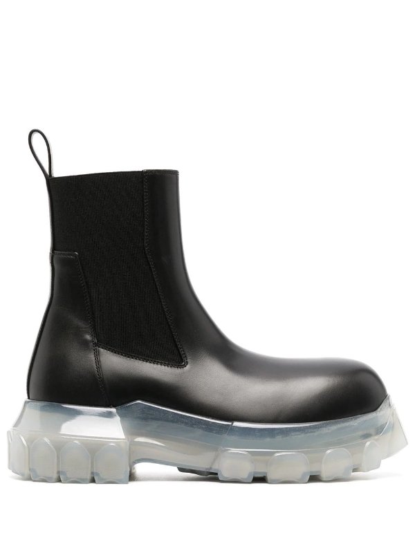 translucent-sole ankle boots