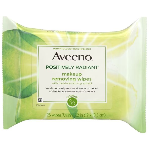 Positively Radiant Oil-Free Makeup Removing Face Wipes
