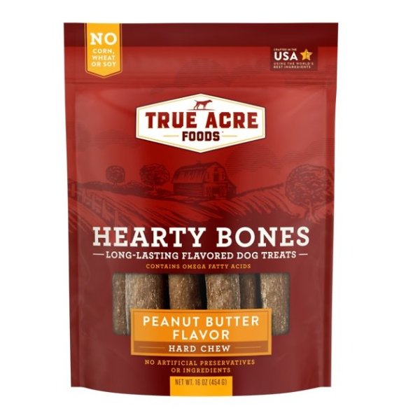 Hearty Bones Long-Lasting Peanut Butter Flavored Treats, 16-oz bag - Chewy.com