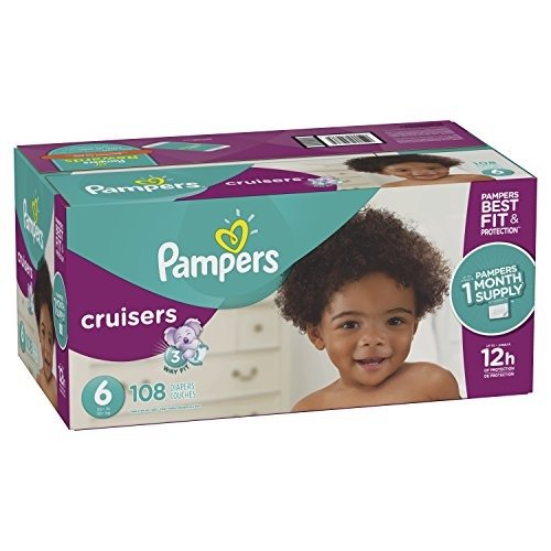 Cruisers Disposable Diapers Size 6, 108 Count