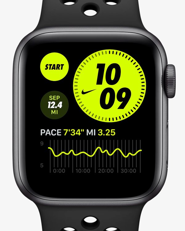 Apple Watch Nike SE (GPS + Cellular) with Nike Sport Band44mm Space Gray Aluminum Case