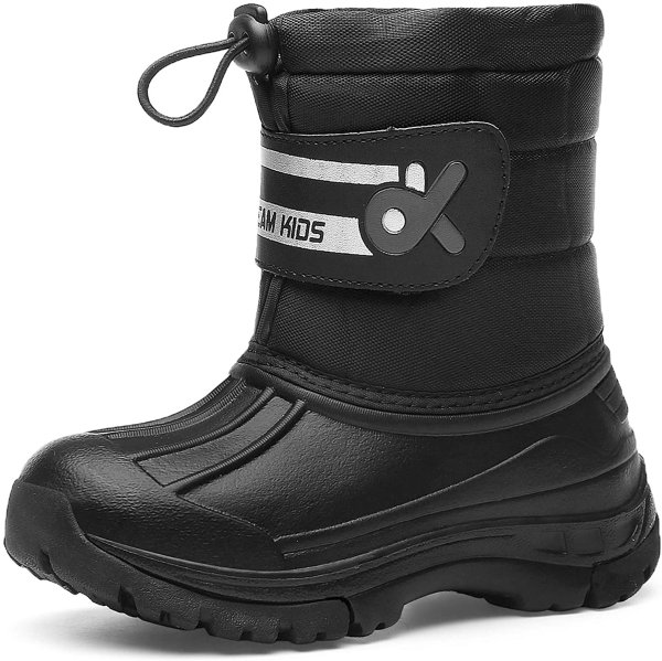 Kids Snow Boots Boys & Girls Winter Boots Lightweight Waterproof Cold Weather Outdoor Boots (Toddler/Little Kid/Big Kid)