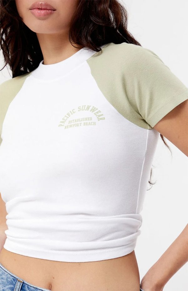 Pacific Sunwear Arch Logo Raglan T-Shirt