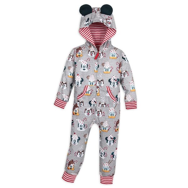 Mickey Mouse and Friends Holiday One-Piece Pajama for Kids | shopDisney