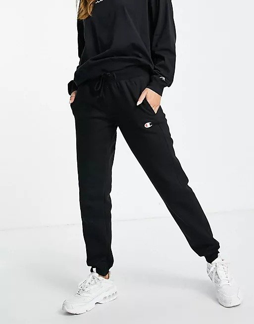Sweatpants With Small Logo In Black