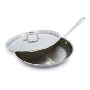 All-Clad® Stainless-Steel Skillets with Lids(10'' or 12'')