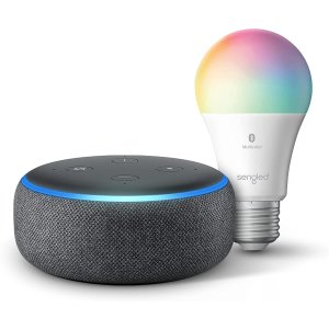 Echo Dot 3代 智能助手 + Sengled 彩色蓝牙智能灯泡