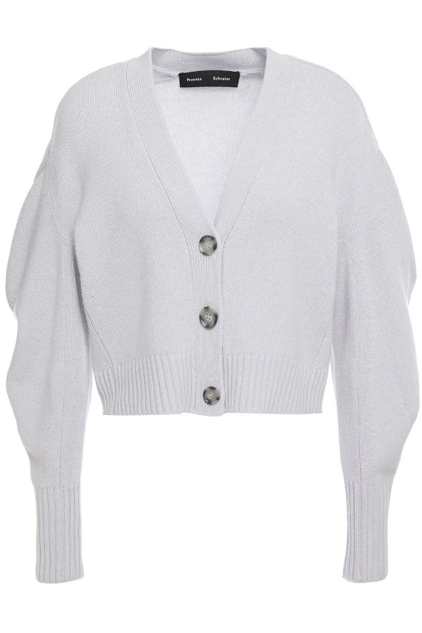 Cropped cashmere cardigan