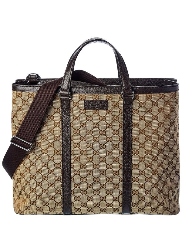 GG Canvas & Leather Tote