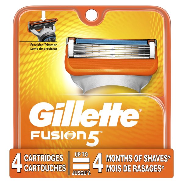 Fusion5 Mens Razor Blade Refill Cartridges, 4 ct