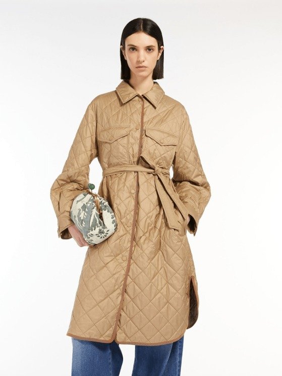 Weekend By Max Mara LEARCO Camel Long Down Coat 549601296 008
