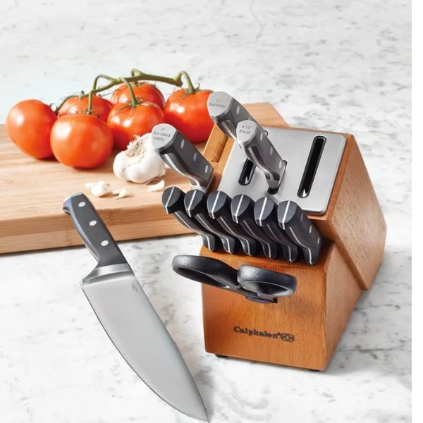 12 Piece High Carbon Stainless Steel Knife Block Set