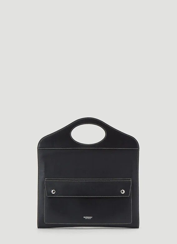 Pocket Small Tote Bag in Black | LN-CC