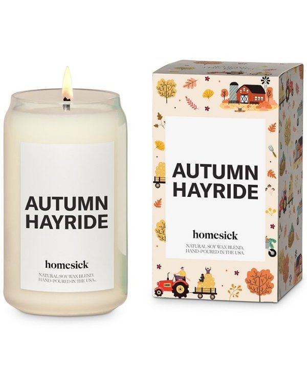 Autumn Hayride Candle, 13.75-oz.
