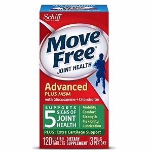 Move Free Advanced Glucosamine Chondroitin MSM and Hyaluronic Acid Joint Supplement, 120 ct