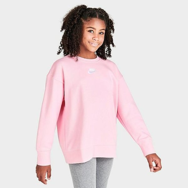 Girls' Nike Sportswear Club Fleece Crewneck Sweatshirt (Plus Size)
