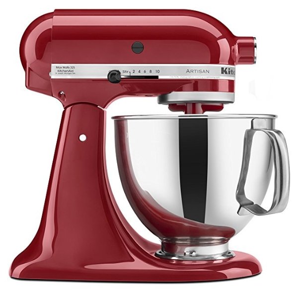 KSM150PSER Artisan Tilt-Head Stand Mixer with Pouring Shield, 5-Quart, Empire Red
