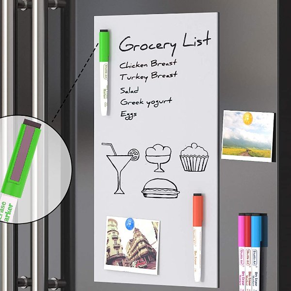 Shuttle Art Dry Erase Markers, Shuttle Art 15 Colors Magnetic Whiteboard Markers with Erase