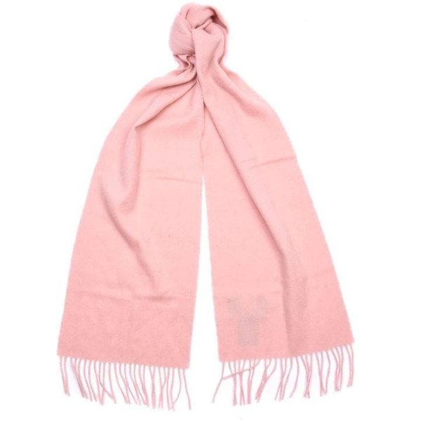 浅粉色围巾