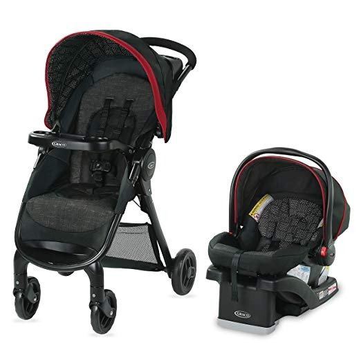 FastAction SE Travel System | Includes FastAction SE Stroller and SnugRide 30 LX Infant Car Seat, Hilt
