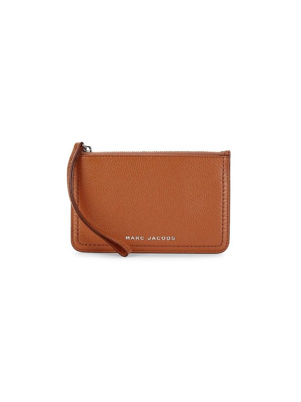 The Groove Grained Leather Wristlet Wallet