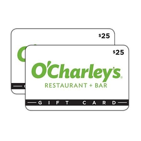 O'Charley's $50 礼卡（ 2 x $25）