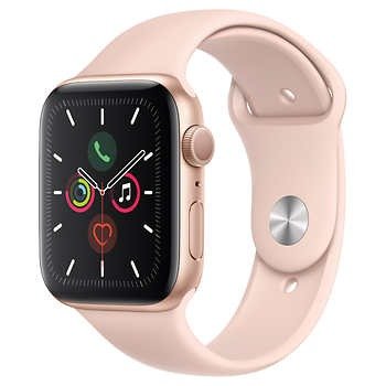 Watch Series 5 GPS with Pink Sport Band - 44mm - Gold