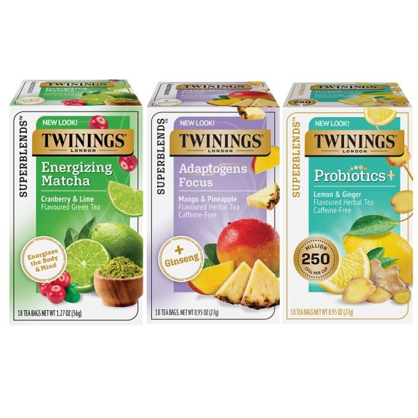 Twinings 果味健康茶3口味综合套装